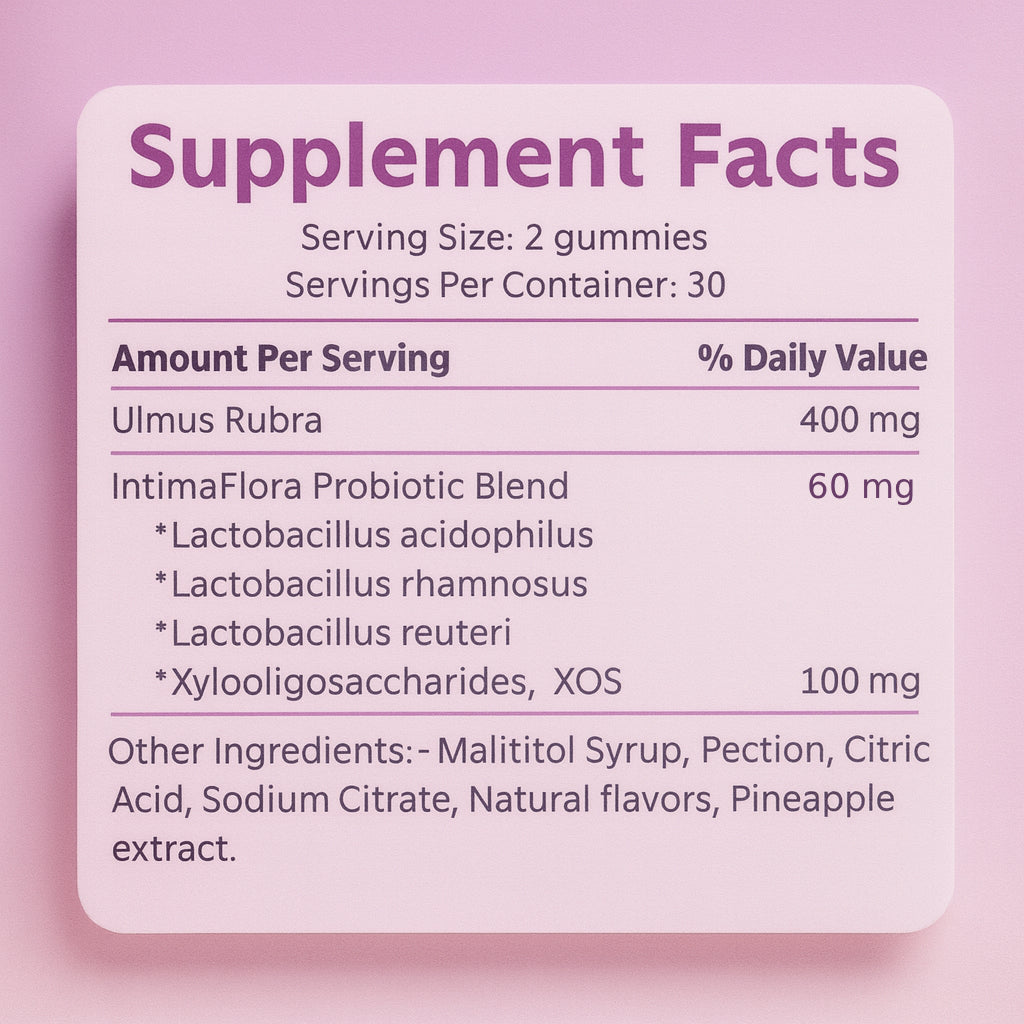 IntimaFlora Feminine Balance Gummies (Hawaiian Pineapple) – 60 Count