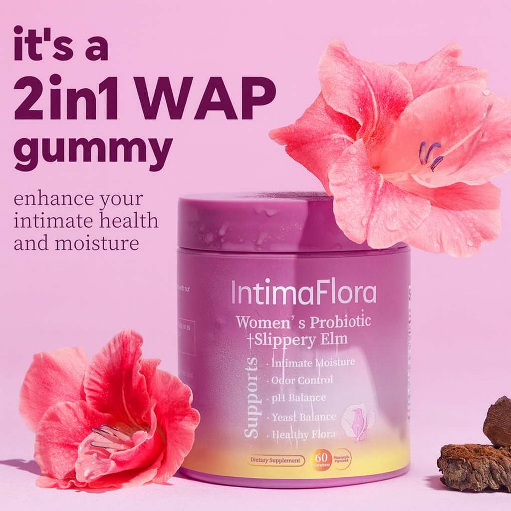 IntimaFlora Feminine Balance Gummies (Hawaiian Pineapple) – 60 Count